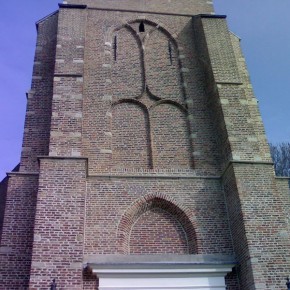 Gevelrestauratie kerk in Heerjansdam in opdracht van Monumenten zorg
